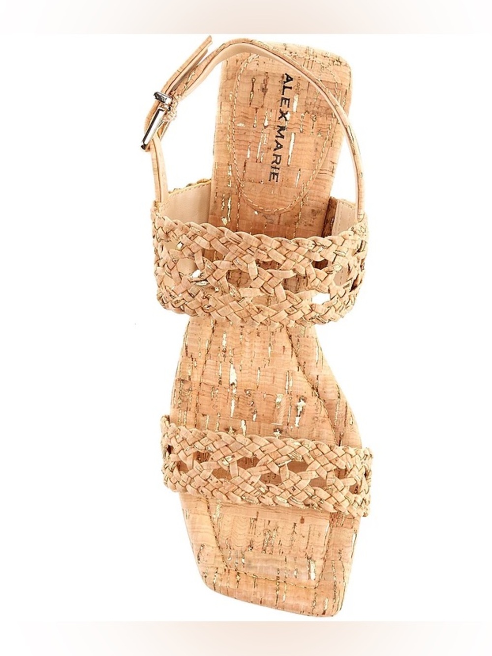 Alex Marie Barbra Woven Cork Double Band Sandals Dillards - Picture 3 of 6